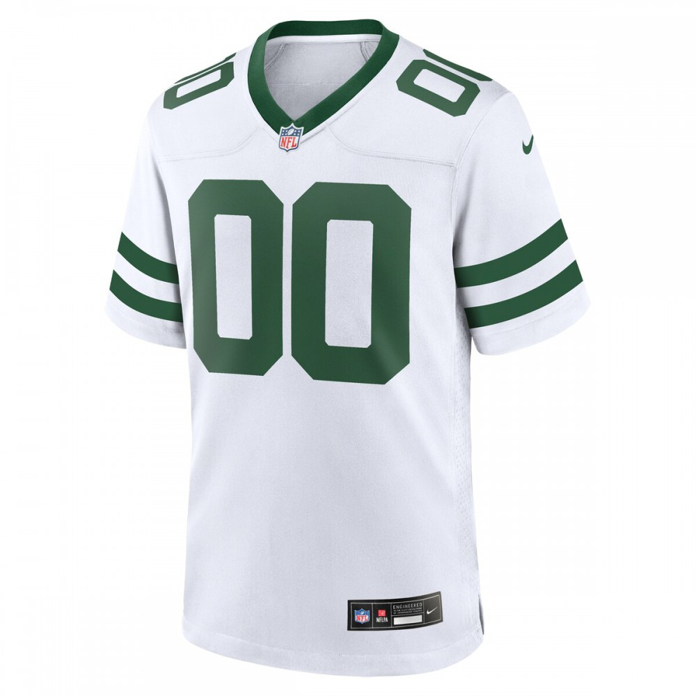 New York Jets Nike Custom Game Jersey - Legacy White-GridironStore